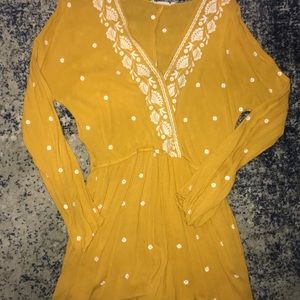 GORGEOUS mustard yellow romper